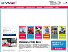 Tablet Screenshot of gebotours.nl
